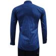 Checks Dark Blue Shirt : Business