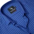 Checks Blue Shirt : Business