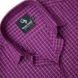 Checks Maroon Shirt : Business