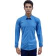 Checks Aqua Blue Shirt : Business