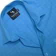 Checks Aqua Blue Shirt : Business