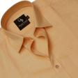 Self Design Peach Shirt : Business