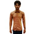 Self Design Rust Shirt : Business