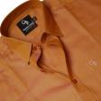 Self Design Rust Shirt : Business