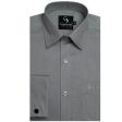 Self Design Light Gray Shirt : Business