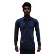 Self Design Navy Blue Shirt : Business