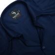 Self Design Navy Blue Shirt : Business