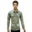 Print Green Shirt : Party