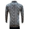 Print Gray Shirt : Party