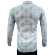 Print Blue Shirt : Ditto