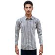 Stripes Khakhi Shirt : Business