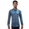 Print Dark Green Shirt : Slim