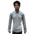 Print Green Shirt : Slim