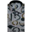 Print Cream Shirt : Slim