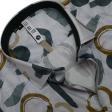 Print Cream Shirt : Slim