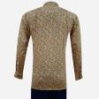 Print Orange Shirt : Party