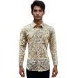 Print Gold Shirt : Party