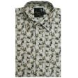 Print Green Shirt : Party