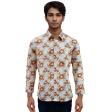 Print Yellow Shirt : Party