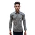 Plain Dark Gray Shirt : Business