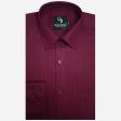 Stripes Maroon Shirt : Business