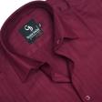 Stripes Maroon Shirt : Business