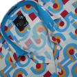 Print Blue Shirt : Party