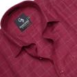 Checks Maroon Shirt : Business