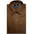 Stripes Brown Shirt : Business