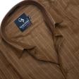 Stripes Brown Shirt : Business