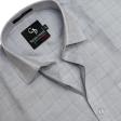 Checks Light Gray Shirt : Business