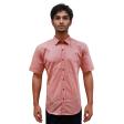 Self Design Peach Shirt : Ditto