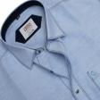 Self Design Blue Shirt : Ditto