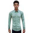 Print Green Shirt : Slim
