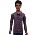 Print Brown Shirt : Slim