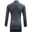 Print Navy Blue Shirt : Slim