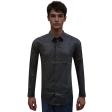 Print Black Shirt : Slim
