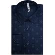 Print Blue Shirt : Slim