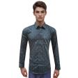 Print Green Shirt : Slim