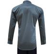 Self Design Gray Shirt : Slim