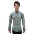Self Design Green Shirt : Slim