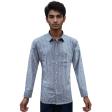 Stripes Blue Shirt : Business