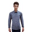 Checks Dark Blue Shirt : Business