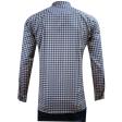 Checks Dark Blue Shirt : Business