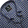 Checks Dark Blue Shirt : Business