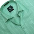 Stripes Light Green Shirt : Business