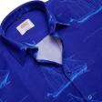 Print Blue Shirt : Ditto