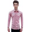 Self Design Pink Shirt : Business