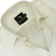 Self Design Cream Shirt : Business