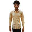 Self Design Yellow Shirt : Business